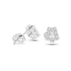 Boucles d'oreilles de luxe en diamant rond fantaisie Design élégant et étincelant pour les femmes Parfait pour les mariages, les fêtes, les occasions spéciales - Product Image 1