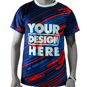 Camiseta de Punto Sublimada Premium para Hombre, Personalizada con Impresión, Manga Corta, Estilo Urbano, Secado Rápido, Transpirable, Proveedor OEM ODM - Product Image 1