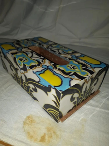 Caja de pañuelos de madera premium con estampado Meena |   Porta Servilletas Hecho a Mano de Estilo Bohemio Indio, Ecológico, para Uso Doméstico y Comercial - Product Image 5