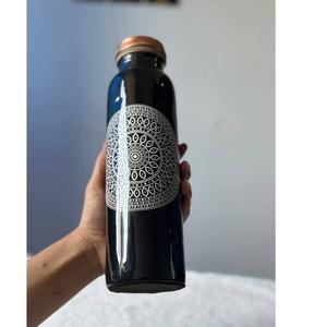 Botella de Agua de Cobre Puro para Beber |   Botella Ayurvédica para la Salud con Tapa Hermética - Product Image 5