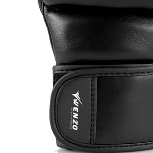 Guantes de Entrenamiento de Lucha MMA de Cuero PU de Alta Calidad, Antideslizantes, con Correa de Muñeca Ajustable, Cierre de Gancho y Bucle para Boxeo y Artes Marciales - Product Image 4
