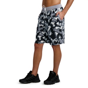 Pantalones cortos de entrenamiento para hombre con sublimación personalizada, pantalones cortos informales para hombre, tendencia de alta calidad, pantalones cortos de algodón y poliéster con bolsillos rasgados para hombre - Product Image 2