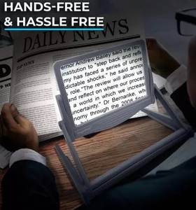 แว่นขยายแบบตั้งโต๊ะ LED 5X พร้อมขาตั้งพับได้ - Product Image 5