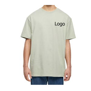 Camiseta de Hombre de Algodón de Manga Corta, Tejido Sólido, con Impresión de Logotipo Personalizado de Alta Calidad Premium, Transpirable, Estilo Casual Urbano - Product Image 1