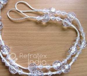 ที่มีคุณภาพสูงแฟชั่นลูกปัดผ้าม่าน Tieback ผู้ผลิตและผู้จัดจำหน่ายจำนวนมากและผลิตโดยเครื่องตรวจวัดอินเดียทำใน - Product Image 4