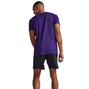 Top de entrenamiento atlético de secado rápido: camiseta morada de manga larga sin costuras para hombre en tela de poliéster - Product Image 6