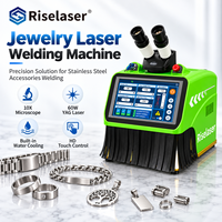 Machine de soudage au laser YAG 60W pour accessoires en acier inoxydable, soudage de bijoux avec contrôle de précision par microscope CCD
