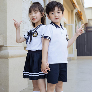 2024 lycée uniforme OEM école uniforme été garçons filles sport costumes pour l'école primaire uniformes personnalisés enfants ensembles - Product Image 2