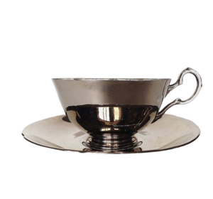 จานรองถ้วยชาและกาแฟสแตนเลสขัดเงาเครื่องครัวสำหรับตกแต่งบ้านและโรงแรม - Product Image 1