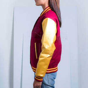 Chaqueta Letterman de gran tamaño para mujer, chaqueta Letterman de material duradero, chaqueta Letterman cómoda - Product Image 4