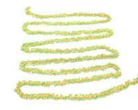 Kit de fabrication de bijoux tendance avec perles de chalcédoine préhnite plaquées or 18 carats en forme de rondelle, faites à la main