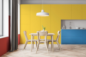 Lite Yellow 9033 HPL Material decorativo de cocina para uso en cocina - Product Image 2