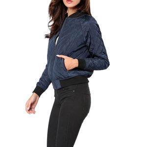 Nouveau dernier style de veste bombardier pour femmes à vendre couleur unie et matériau à séchage rapide fabriqué vestes bombardier pour femmes vêtements de rue - Product Image 5