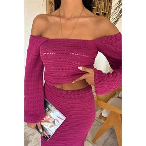 Conjunto de Punto Étnico con Mangas Estilo Sandía para Primavera/Verano-10094 - Product Image 6