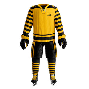 Uniforme de hockey sur glace 100% polyester Vêtements de sport Maillot d'équipe Uniforme de hockey sur glace de qualité supérieure - Product Image 2