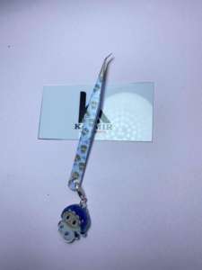 Customized Professional 45 Degree Lash <b>Tweezers</b> Heart Design Precision Anti-Magnetic 10mm Eyelash Extension <b>Tweezers</b> Labubu - Product Image 3