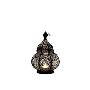 โคมไฟโลหะเหล็กห้อยทำมือเป็นมิตรต่อสิ่งแวดล้อมสไตล์โมร็อกโกที่วางเทียนตกแต่งบ้านสไตล์โมร็อกโก - Product Image 6