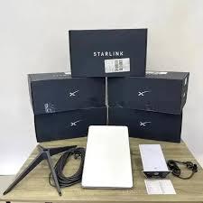 ของแท้ _starlink ชุดอุปกรณ์อินเทอร์เน็ตผ่านดาวเทียม V2จานทรงสี่เหลี่ยมพร้อมเราเตอร์และอะแดปเตอร์ท่อ