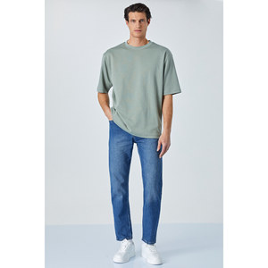 GRIMELANGE HISON เสื้อยืดแขนสั้นคอกลมผู้ชายทรงสบาย - Product Image 2