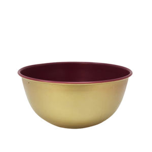 Ustensiles de cuisine décoratifs Bol en fer de fête écologique Couleur rose foncé brillant Bol de table personnalisé fait à la main pour servir des fruits - Product Image 1