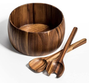 Stylish <b>Deep</b> Wooden Serving <b>Bowl</b> Premium Craftsmanship Perfect for Modern Dining or Gifting Available at Wholesale Bulk Discount - Product Image 4
