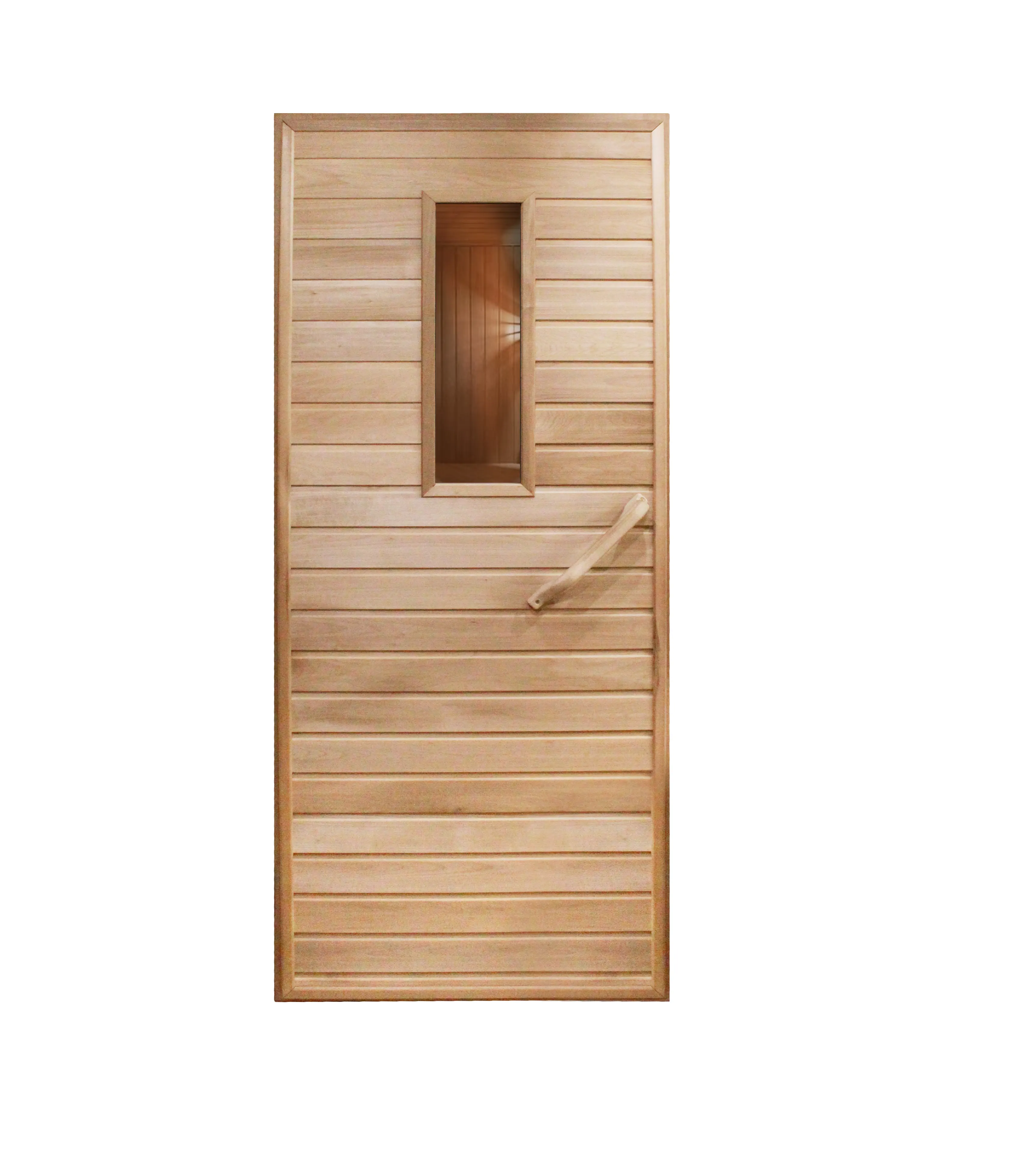 浴室またはサウナ用のサーモウッド製の卸売業者木製ドア家庭用の高品質の室内ドア