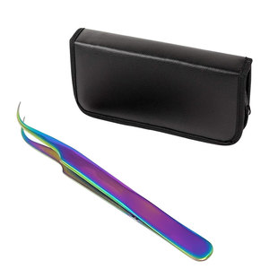 Fine Tip Lash Tweezers for <b>Eyelash</b> Extension Isolation and <b>Application</b> Suitable for Salon and Home Use - Product Image 2