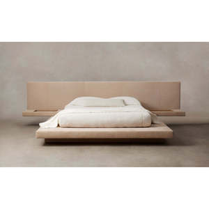 Petra <b>Bed</b> <b>Frame</b> Soft Traditional Modern Style Solid Oak and <b>Pine</b> Wood for Bedroom Home Furniture - Product Image 1