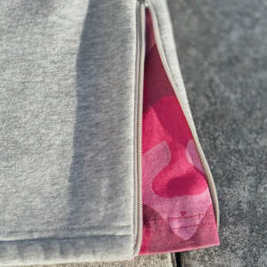 Conjunto Deportivo de Felpa de Algodón Grueso de Alta Calidad, Personalizado, Gris, 450 g/m², Estilo Holgado con Hombros Caídos - Product Image 6