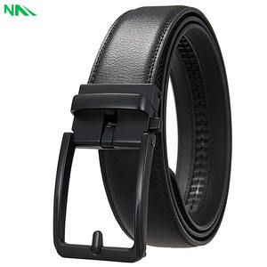 Ceinture en cuir de vache de haute qualité, tendance, écologique, durable, motif uni, boucle à ardillon, style formel, alliage, pour homme d'affaires - Product Image 3
