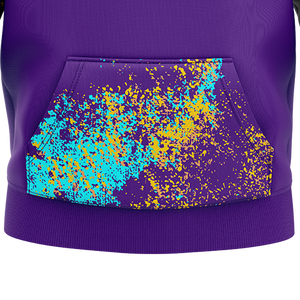 Sweat-shirt à capuche avec logo personnalisé pour hommes, sweat-shirt 100% polyester de haute qualité, teint uni, motif 3D brodé pour l'hiver - Product Image 3