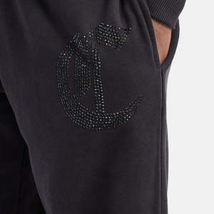 Survêtements à strass surdimensionnés et lourds pour hommes de qualité supérieure survêtements à la mode de rue survêtement à strass à fermeture éclair à double extrémité - Product Image 5