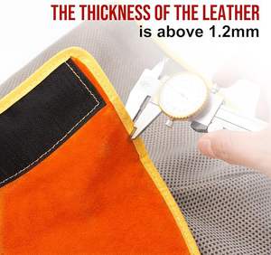 Premium Cowhide <b>Leather</b> Welding <b>Apron</b> for Stitching 800C Heat Resistance Respirator Pack Level Protection Safety Clothing - Product Image 4