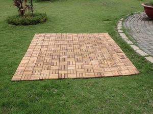 Venta caliente 30x30cm Azulejos entrelazados de madera de acacia Diseño moderno Antideslizante Impermeable para uso en interiores y exteriores Hecho en Vietnam - Product Image 3