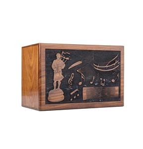 Handmade Rosewood Urnสําหรับเถ้ามนุษย์ผู้ใหญ่ส่วนบุคคลกล่องไม้Urnสัตว์เลี้ยงสําหรับสุนัขแมวHandcrafted - Product Image 2