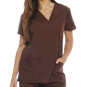 ชุดยูนิฟอร์มโรงพยาบาลผ้าฝ้าย100% ชุดขัดทางการแพทย์ผ้ายืดแบบยูนิเซ็กซ์ - Product Image 5