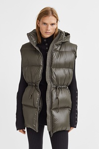 Chaquetas para mujer, chaleco con cuello levantado y cremallera, chaqueta acolchada, sin mangas, otoño e invierno, 2022 - Product Image 5