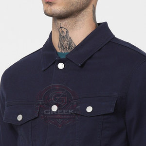 Veste en jean unie décontractée pour homme 2026 – Nouvelle mode streetwear confortable pour l'hiver - Product Image 6