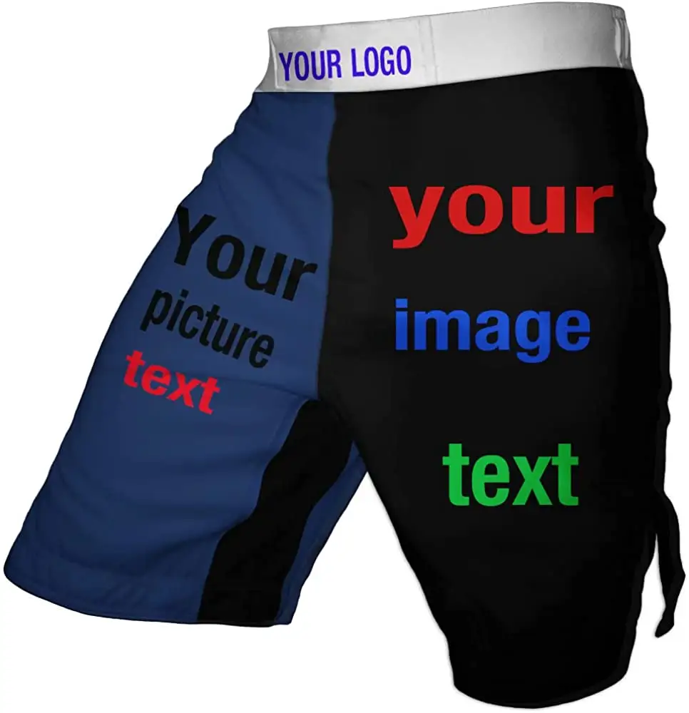 Mma Shorts Custom Sublimatie Print Bjj Jiu Jitsu Grappling Kleding Heren Mma Shorts