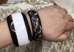 SACK UnfoldSelf Handcrafted Woven Resin Waterproof Luxury Wedding Bracelet Set <b>for</b> Women/<b>Girls</b> with Customizable Size & Color - Product Image 5