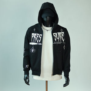 Sudaderas Unisex HSI Personalizadas, Gruesas, 450 GSM, Sin Cordones, Corte Regular, 100% Algodón, Estampado Gráfico, Estilo Desgastado, Serigrafía - Product Image 2