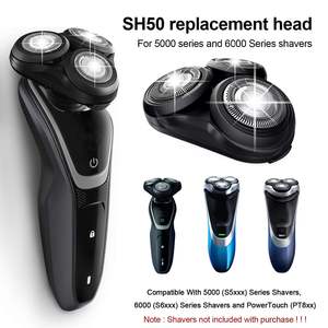 Mini rasoir électrique de remplacement pour hommes, lames triples et doubles, étanche IPX7, alimentation USB, rasoir rotatif - Product Image 2