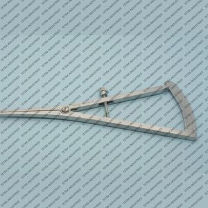 Pied à coulisse Castroviejo 0-40mm coudé en acier inoxydable 6.75 cartographie osseuse Instrument de mesure d'implant dentaire réutilisable manuel - Product Image 5