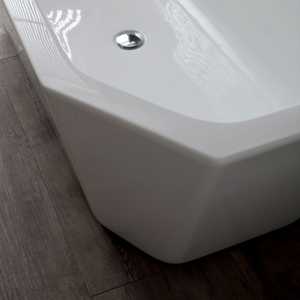 BEATRICE Octagonal <b>White</b> <b>Acrylic</b> Freestanding Tubs Luxury Bath Experience - Product Image 6
