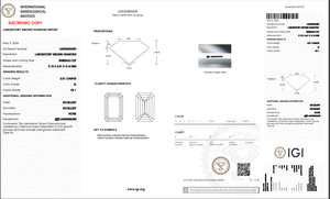 2.51ct Esmeralda Corte Diamante cultivado en laboratorio IGI Certificado G Color VS1 Claridad Lab-Stone - Product Image 5