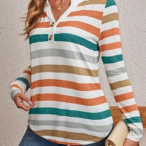 เสื้อเบลาส์แขนยาวสำหรับผู้หญิงเสื้อเบลาส์ระบายอากาศได้สีพื้นออกแบบได้ตามต้องการ - Product Image 3