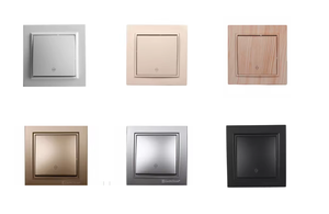 Alta calidad, 1 Banda, 2 vías, Latte, 220V, IP22, interruptor de pared, 16A, interruptor de luz eléctrica, plástico ABS, uso doméstico, estándares EU/UK/US - Product Image 2