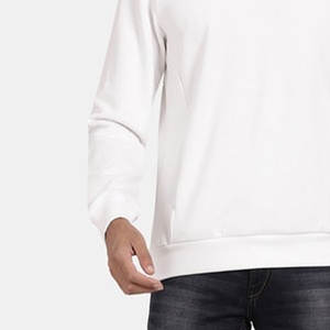 Sudaderas de hombre de diseño personalizado con mangas largas Precio de fábrica Jersey básico de mezcla de algodón para ropa de calle de invierno - Product Image 4