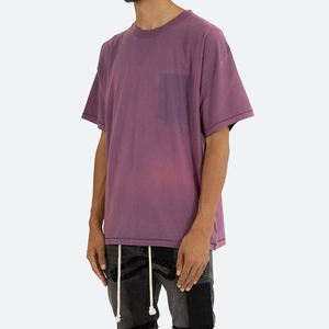 เสื้อยืดโอเวอร์ไซส์สไตล์วินเทจสำหรับผู้ชาย ผ้าฝ้าย 100% ซักย้อมแบบแอซิดวอช ผลิตตามสั่งขายส่ง OEM - Product Image 2