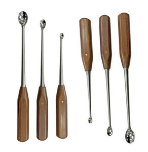 Punta Dental Lucas Curetas de hueso Cirugía periodontal 2,5mm/3,5mm/4mm Manual de acero inoxidable Uso profesional Certificado CE - Product Image 4